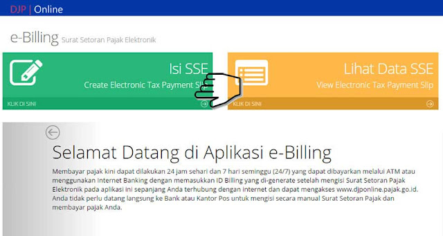 Cara Buat Kode Billing SSE Pajak - Surat Setoran Elektronik via DJP Online