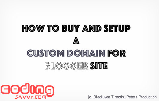 How to buy and Setup a Custom Domain Through Blogger in 2 minutes