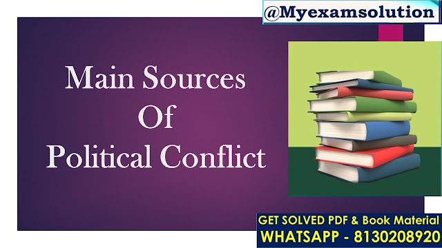 What are the main sources of political conflict and how can they be addressed