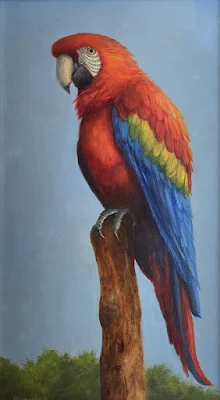 Parrot Paradise painting Patt Baldino