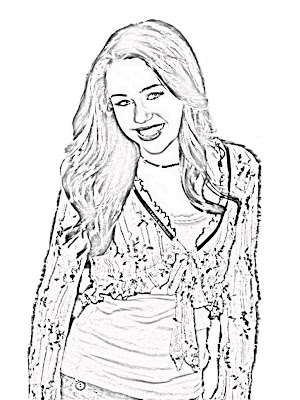 Hannah Montana coloring pages1