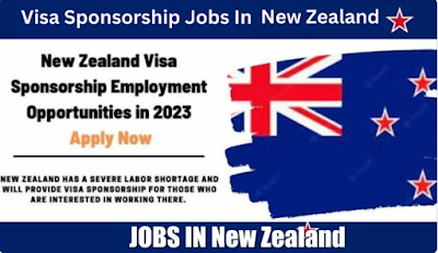 New Zealand Visa Sponsorship Jobs 2023