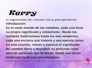 significado del nombre Kerry