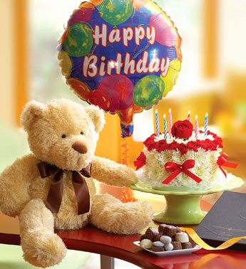 Happy Birthday Teddy Whatsapp DP with Cake