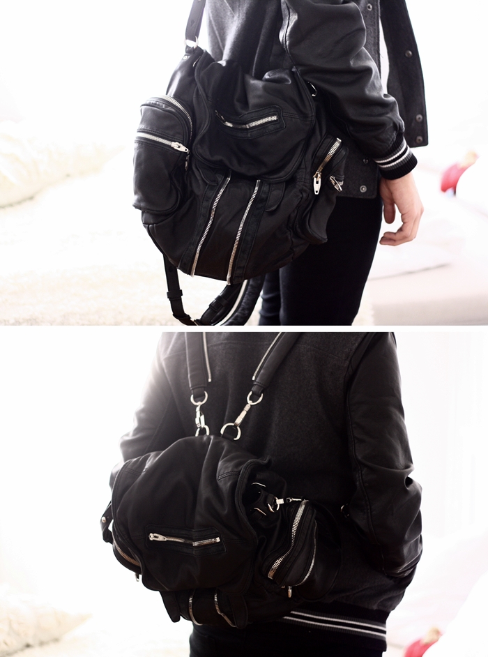 one bag, one backpack