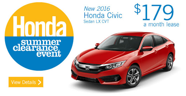 New 2016 Honda Civic Sedan LX CVT
