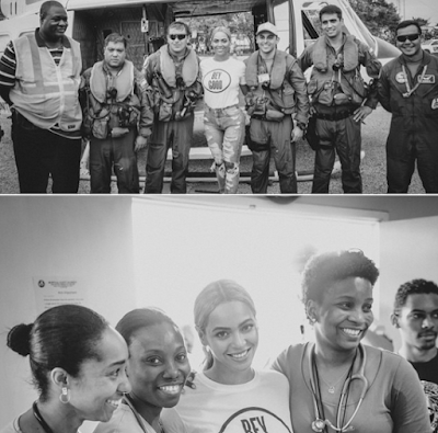 Beyonce and her team Visits Haiti 