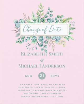 change of date invitations