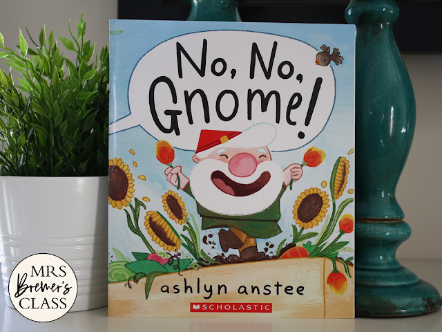 No No Gnome book activities unit with Common Core literacy companion activities for Kindergarten and First Grade