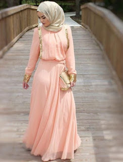 Modest street hijab fashion