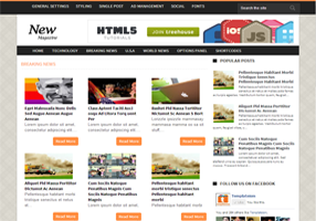 News Magazine Blogger Template