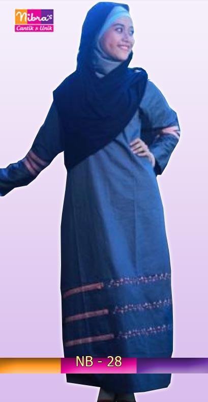 Baju Gamis Modern Nibras NB 28 Gamis Modern