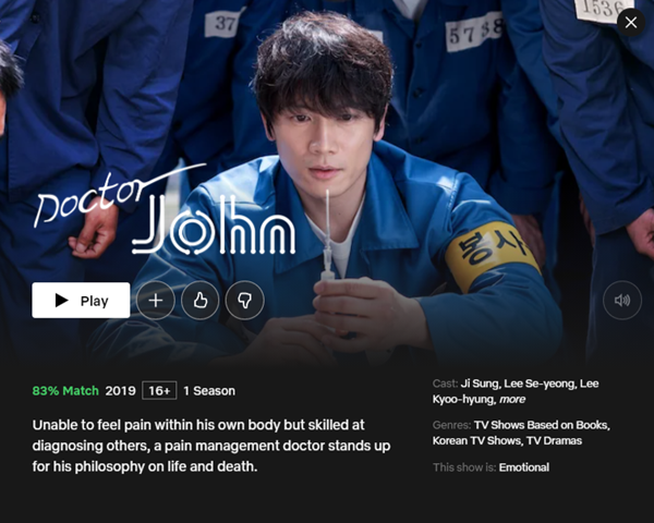 Popular Korean Drama on Netflix Dr. John