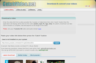 Catchvideo.net situs webiste untuk download video dari vid.me atau youtube secara gratis dan cepat