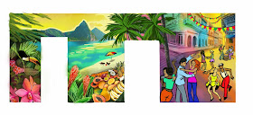 latin dance mural, cuba salsa mural, dance party mural, latin beach mural