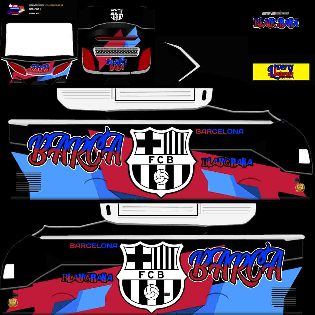 livery bussid barcelona