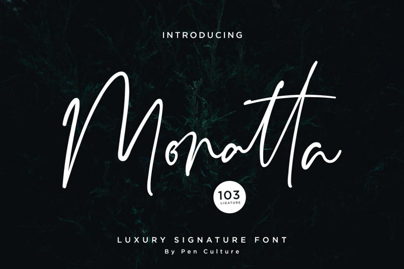 Monatta Font - Free Luxuy Signature Typeface