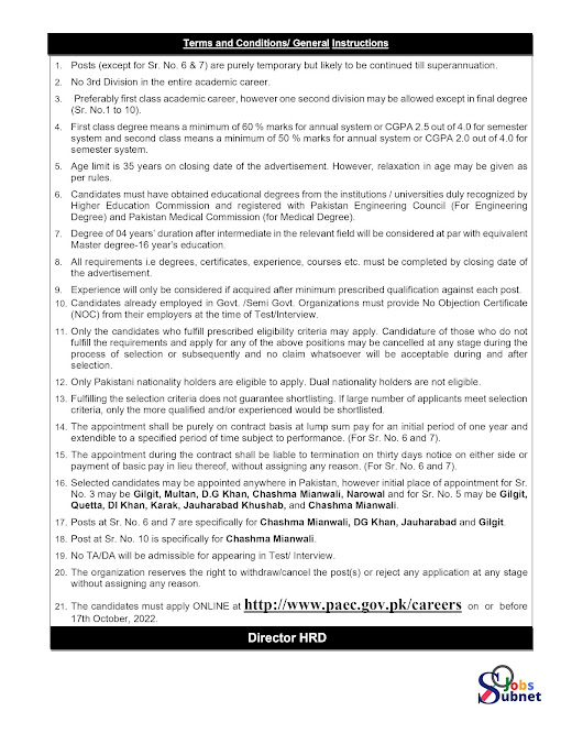 Pakistan Atomic Energy Commission PAEC Govt Jobs 2022