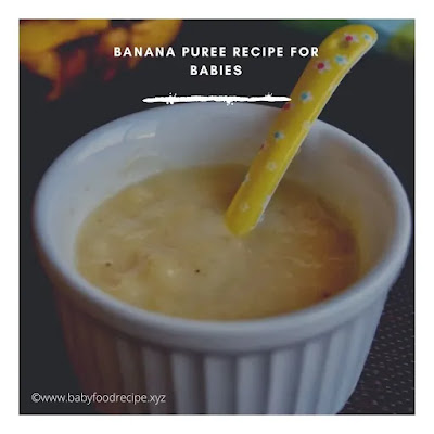 How to Make a Banana Puree for Drinks | Baby Food Recipe