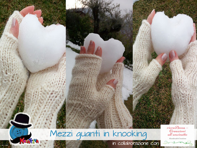 Mezzi guanti in knooking