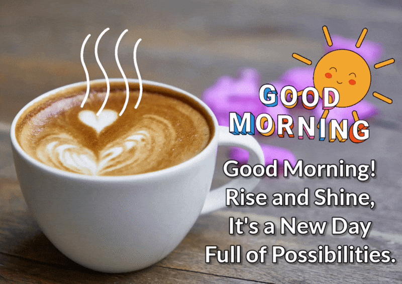 Animated Good Morning GIF Images 2023, Animated Good Morning Message 2023