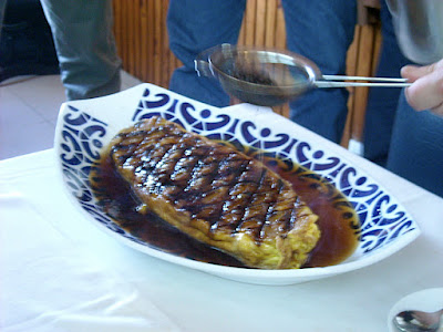 Flambeando a tortilla ó ron