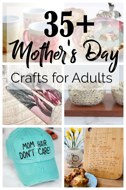 collage of mother's day gift ideas to make