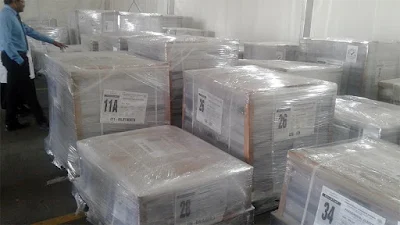 Elections materials arrives in Kenya for thursday polls. PHOTO | FILE