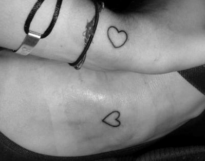 Heart Tattoo On Side Of Wrist