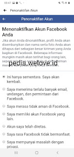 Cara Tutup Akun Sementara di Facebook