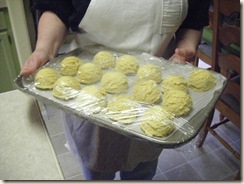 Corn Cookies ready to go in the oven