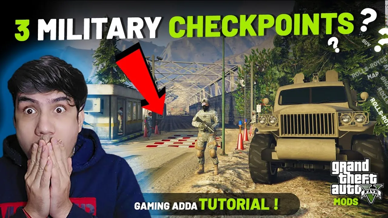How to Install 3 Military Checkpoints GTA 5 Mod
