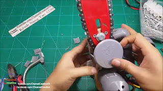 membuat chainsaw mini dari dinamo 12 volt