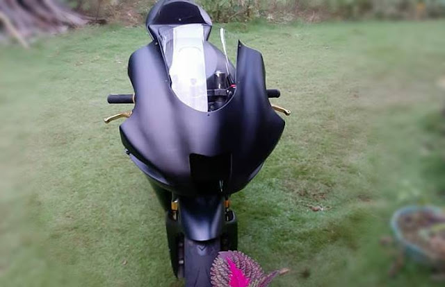 Vixion Modifikasi Full Fairing Yamaha M1 MotoGP