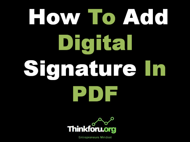 Cover Image Of How To Add Digital Signature In PDF
