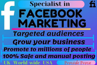 I will do organic facebook promotion and fb marketing for your business in UK, USA