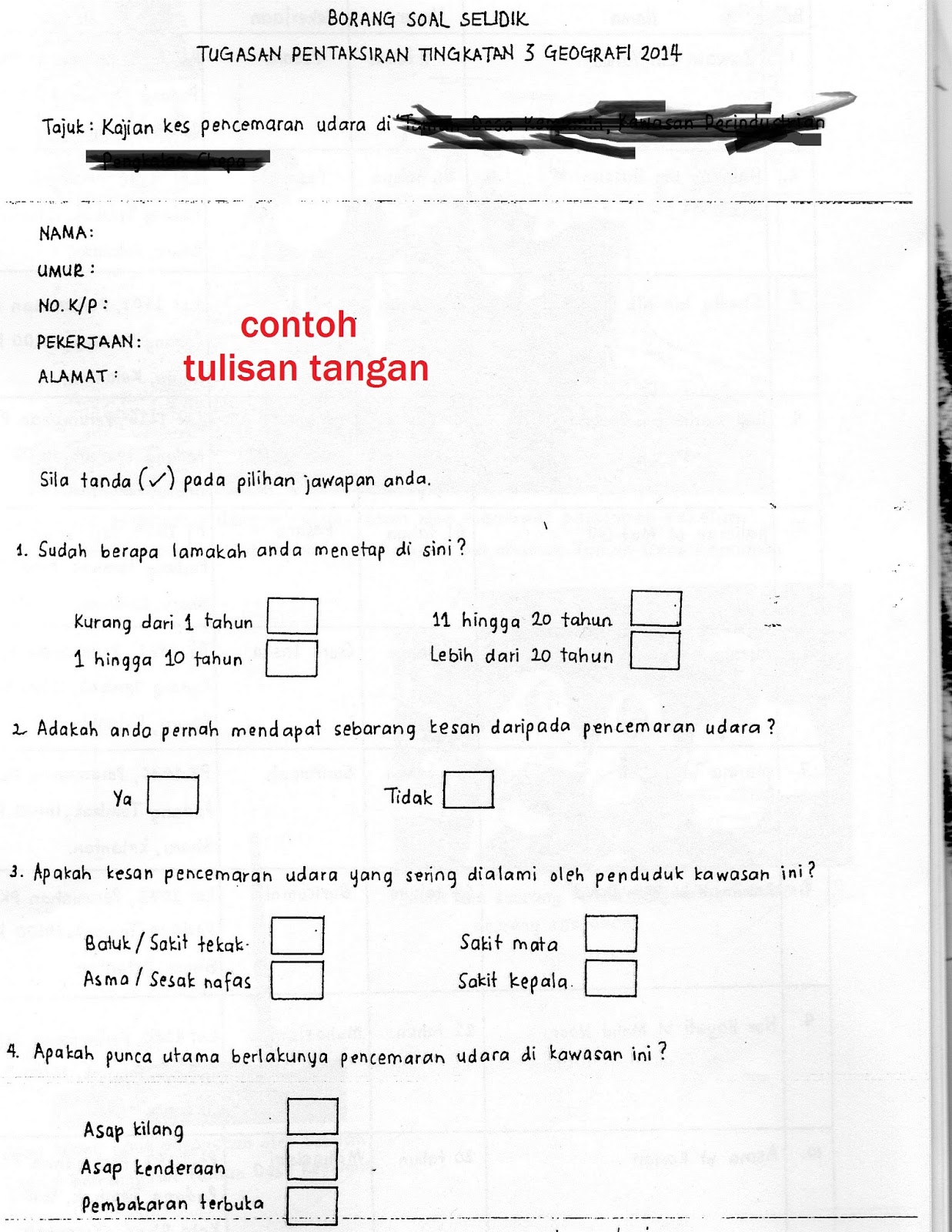 Exclusive Through My Mind: Proses Awal PT3 Geografi