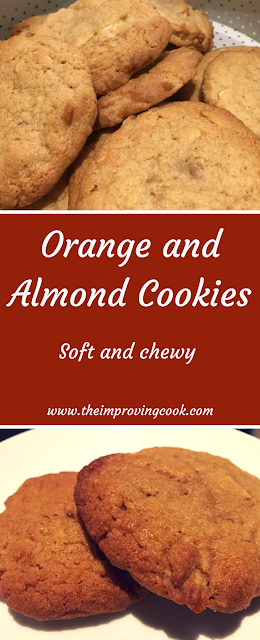 Orange and Almond Cookies Pinnable image