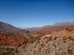 Looking back into the valley from Cuesta de Miranda.
