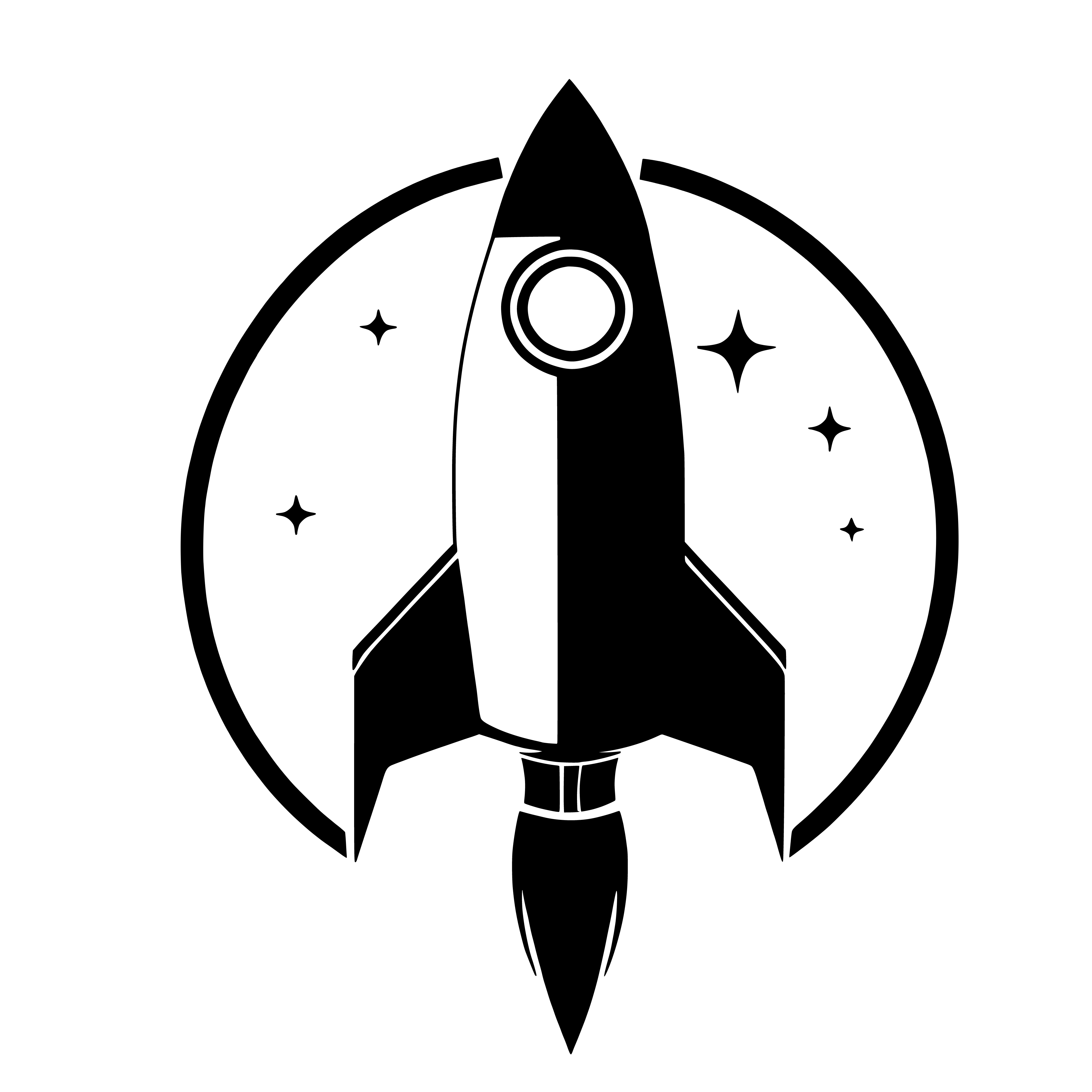 Rocket silhouette design