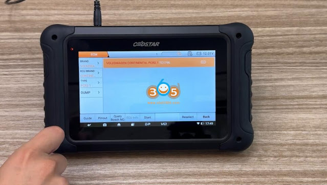 Read and Write VW PCR 2.1 with OBDSTAR DC706 and MP001 2