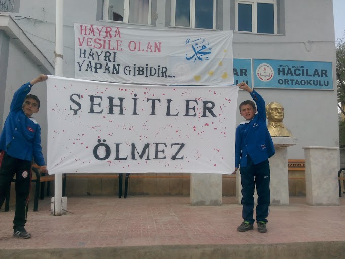 Bozkır Hacılar Mahallesinde her sınıf bir Şehide emanet