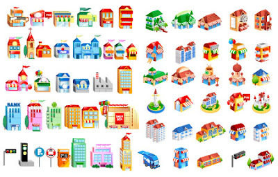 Download Buildings Vector Free 3D Vector Glossy, vektor bangunan, vektor denah, vektor untuk denah, Télécharger Free Vector Bâtiments 3D Vector Glossy, Gebäude, free, vektor, black and white vector, Cute free vector isometric buildings, houses, movie theater, traffic signs, stands, parking sign, truck, bus station, hotel, police, factory, castle, shopping mall, all kinds of shops, marts and misc.
