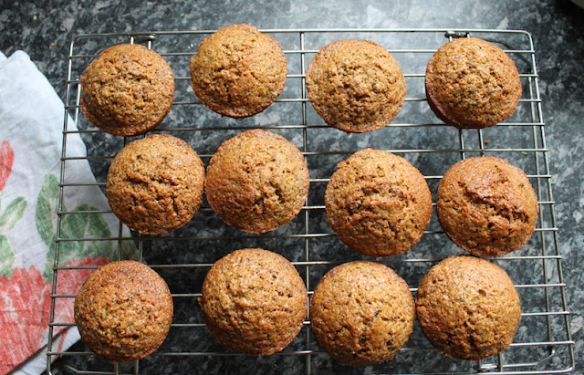 Food Lust People Love: Fresh and fluffy, these lemon zucchini muffins have the added crunch of poppy seeds. I also baked them with stoneground wholegrain flour in addition to the all-purpose stuff, which gives them a little extra oomph of flavor. Delightful!