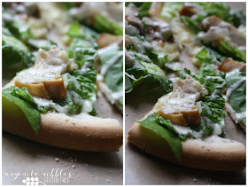 Slices of Gluten Free Chicken Caesar Salad Pizza | Anyonita-Nibbles.co.uk