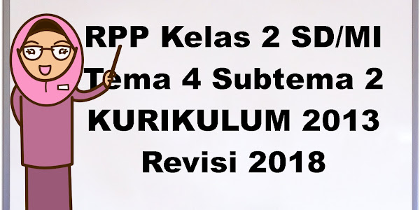 RPP Kelas 2 Tema 4 Aku dan Sekolahku Subtema 2 Revisi 2018