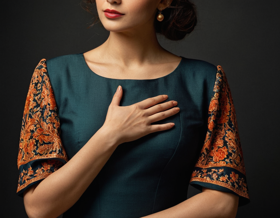 Neck and Sleeves Design for Blouse