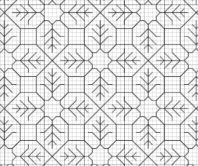 leaves free blackwork fill pattern