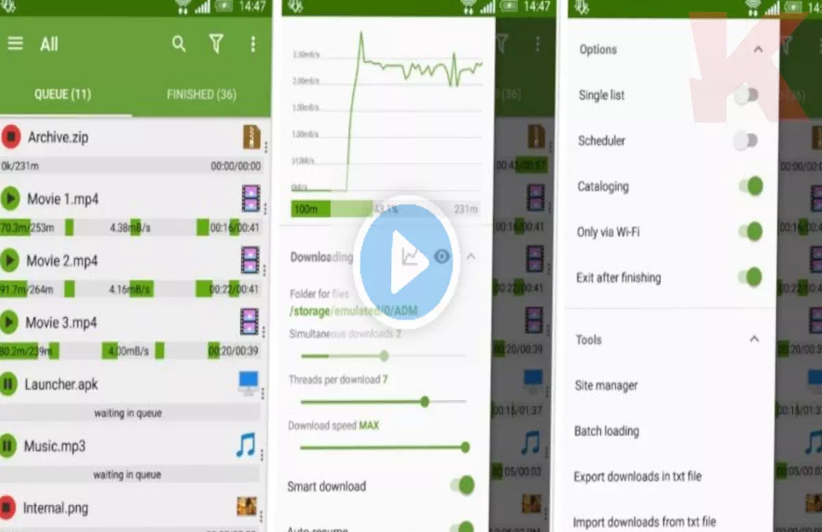 view advanced download manager premium
