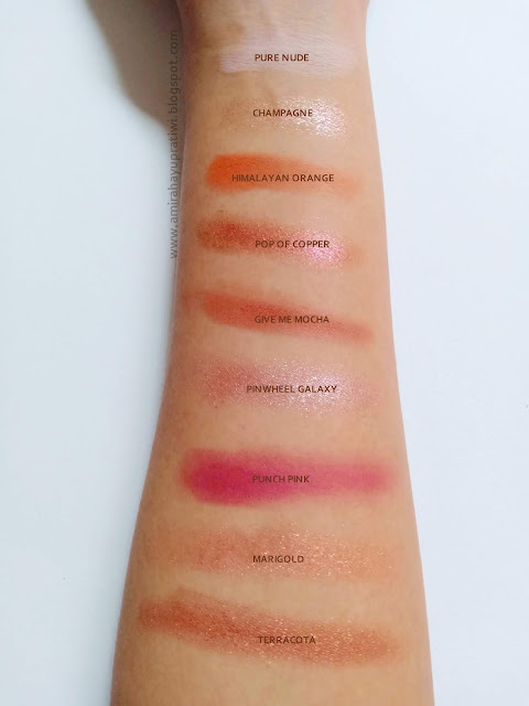 FOCALLURE Sunrise Impressionism Eyeshadow Palette swatch